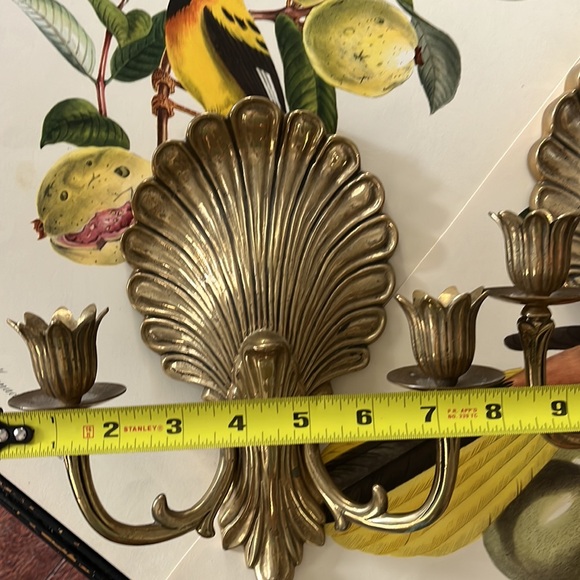 •VINTAGE MIDCENTURY SCONCE SHELL CHIC PALM BEACH• - Picture 4 of 8